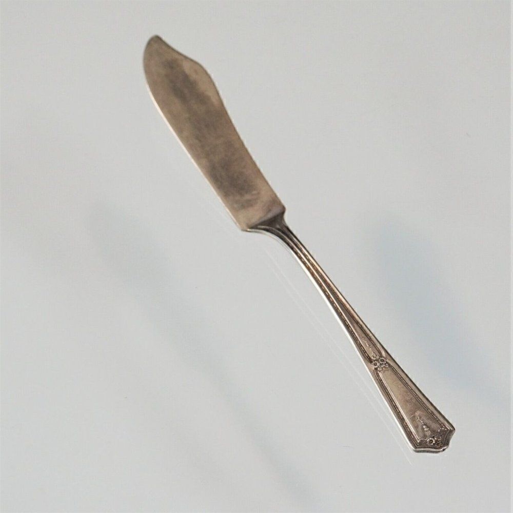 Branford Silverplate Butter Knife Vintage 1924 Bouquet Vendome Pattern